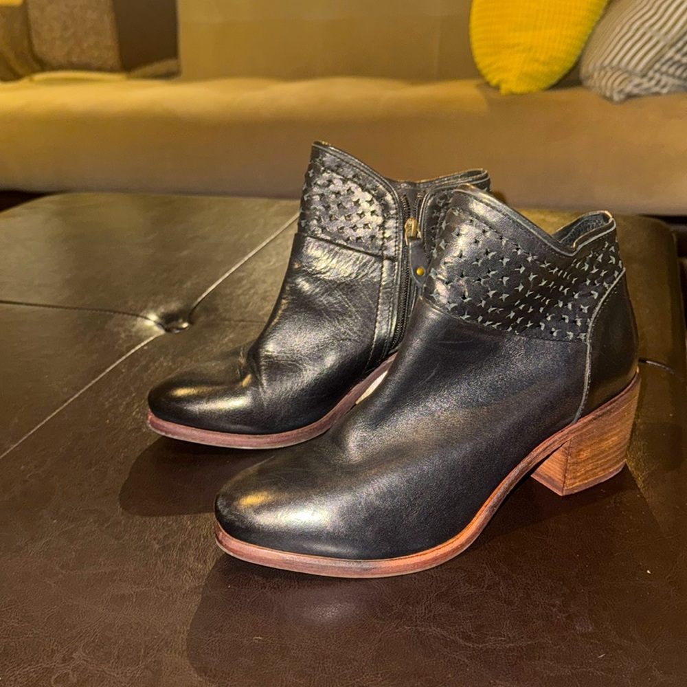 Anthropologie Leather Booties